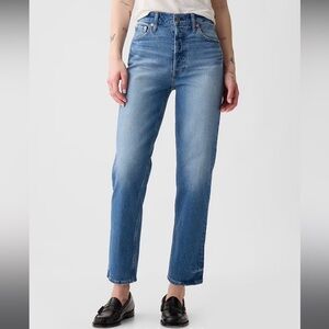 Gap high rise Cheeky straight jeans
